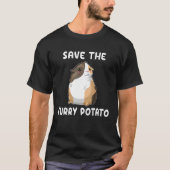 Save The Furry Potato  Guinea Pig T-shirt (Voorkant)