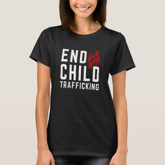 Save The Kids End Child Trafficking Stop Human Tra T-shirt (Voorkant)
