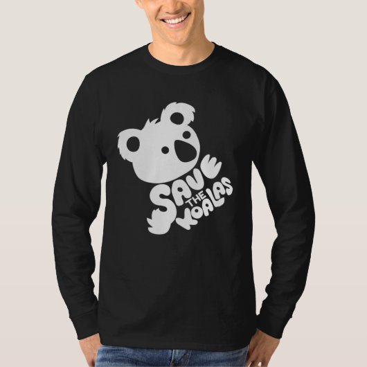 Save the Koalas Charity Koala T-shirt (Voorkant)