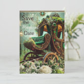 Save the Magical Date - Een betoverd boswagentje Kaart (Staand voorkant)
