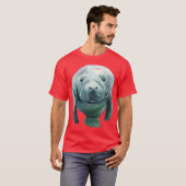 Save The Manatees Stickers T-shirt (Voorkant volledig)