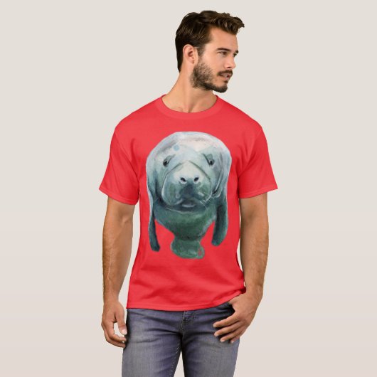 Save The Manatees Stickers T-shirt (Voorkant volledig)
