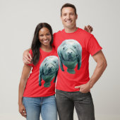Save The Manatees Stickers T-shirt (Unisex)