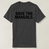 Save the manuals T T-shirt (Design voorkant)