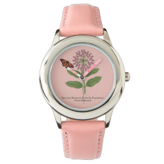 Save The Monarch Butterfly Population Mother's Day Horloge