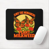 Save The Monarchs Plant Some Milkweed Butterfly Gi Muismat (Met muis)