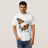 Save The Monarchs Plant Some Milkweed Butterfly Gi T-shirt (Voorkant volledig)