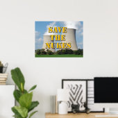 Save The Nukes Poster (Thuiskantoor)