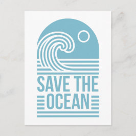 Save the ocean activist quotes aesthetic briefkaart