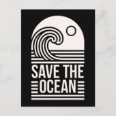 Save the ocean protection conservation volunteer briefkaart (Voorkant)