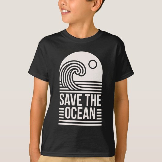 Save the ocean protection conservation volunteer t-shirt (Voorkant)