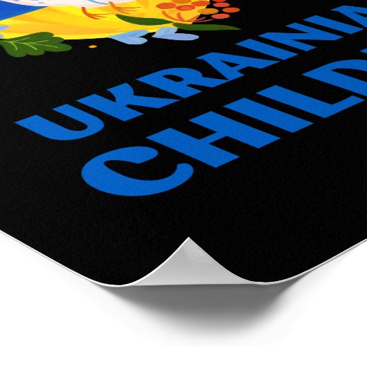 save the Oekrainian children Poster (Hoek)