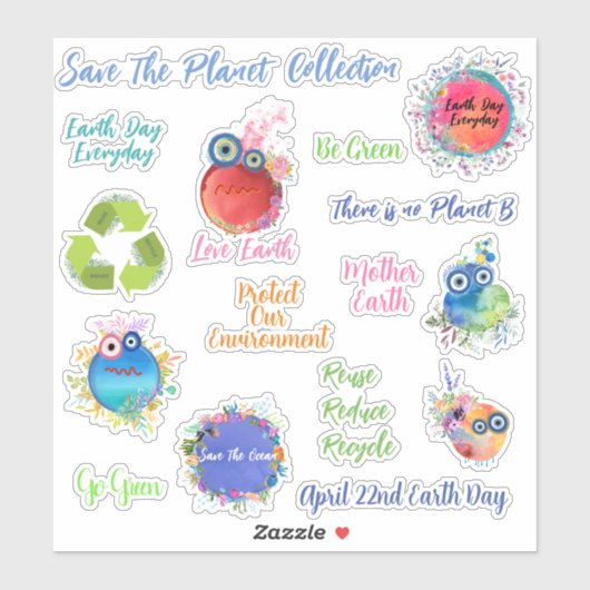 Save The Planet Collectie Sticker (Vel)