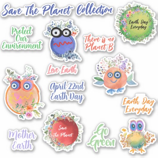Save The Planet Collection Sticker ->  Save The Pl (Voorkant)