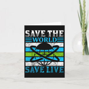 Save the Planet Earth Wereldbol Milieubescherming Kaart