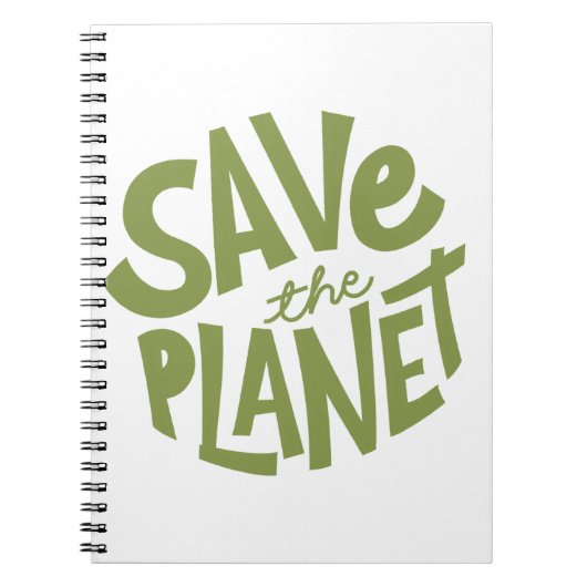 Save the Planet Eco Design Notitieboek (Voorkant)