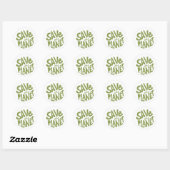 Save the Planet Eco Design Ronde Sticker (Vel)