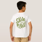 Save the Planet Eco Design T-shirt (Achterkant volledig)