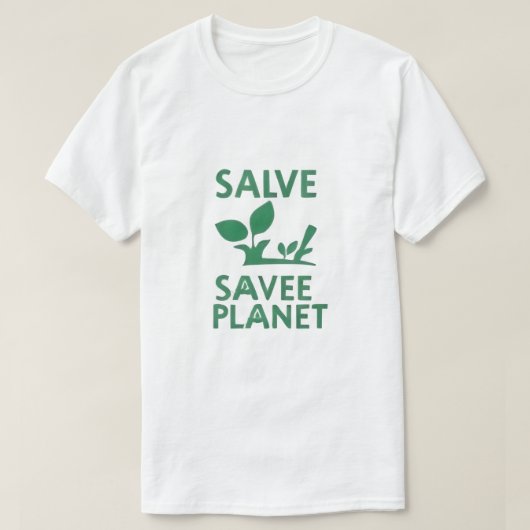 Save the Planet Graphic T-Shirt (Design voorkant)