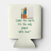 "Save the Planet" Koozie Fles Cooler (Achterkant)