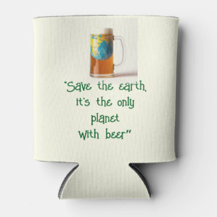 “Save the Planet” Koozie fleskoeler