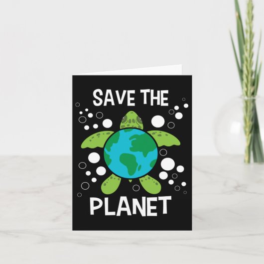 Save the Planet - Milieubescherming Aarde D Kaart (Voorkant)