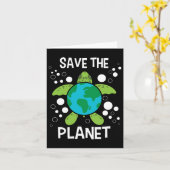 Save the Planet - Milieubescherming Aarde D Kaart (Gele Bloem)