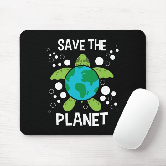 Save the Planet - Milieubescherming Aarde D Muismat (Met muis)