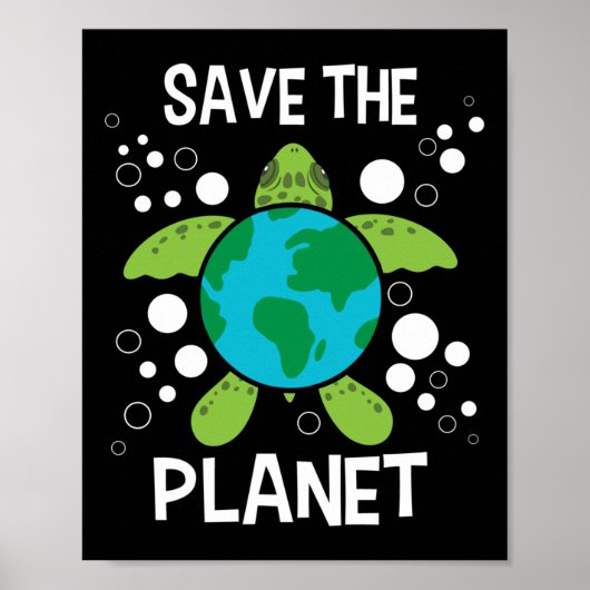 Save the Planet - Milieubescherming Aarde D Poster (Voorkant)