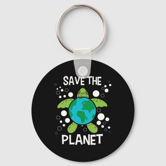 Save the Planet - Milieubescherming Aarde D Sleutelhanger (Voorkant)