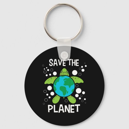 Save the Planet - Milieubescherming Aarde D Sleutelhanger (Voorkant)
