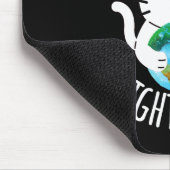 Save the Planet Right Meow Grappige Cat Earth Dag Muismat (Hoek)