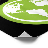 Save the Planet - Save the Earth Milieuprogramma Poster (Hoek)