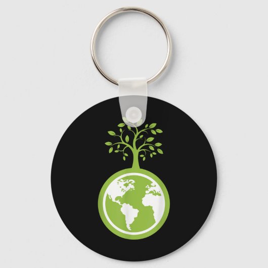 Save the Planet - Save the Earth Milieuprogramma Sleutelhanger (Voorkant)