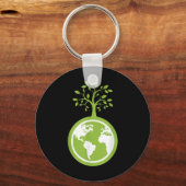 Save the Planet - Save the Earth Milieuprogramma Sleutelhanger (Voorkant)