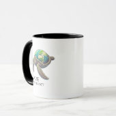Save the Planet – Sea Turtle Earth Editie Mok (Voorkant links)