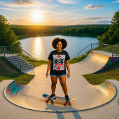 Save The Planet Skate Skateboard T-shirt