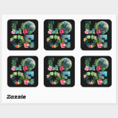 Save The Planet Vierkante Sticker (Vel)