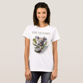 Save the Planet: Wear Your Love for Koalas! T-shirt (Voorkant volledig)