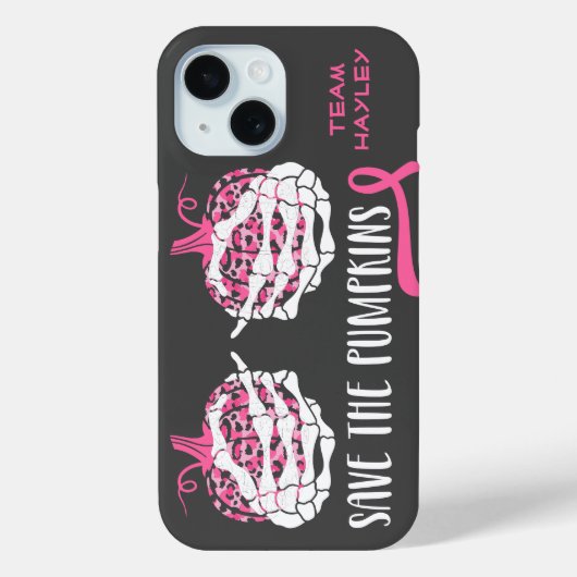 Save the Pumpkins Borstkanker bewustzijn Case-Mate iPhone Case (Achterkant)