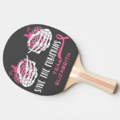 Save the Pumpkins Borstkanker bewustzijn Tafeltennisbatje (Zijkant)
