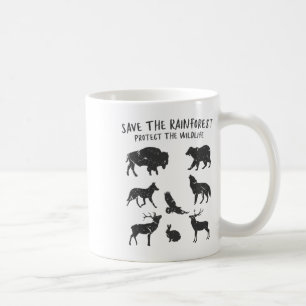 Save The Rainforest Protect The Wildlife Animal Gr Koffiemok