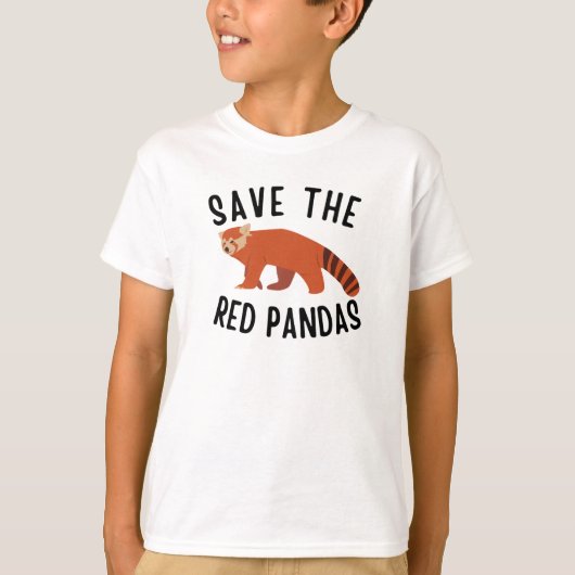 Save the Red Pandas T-shirt (Voorkant)