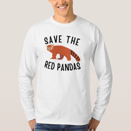 Save the Red Pandas T-shirt (Voorkant)