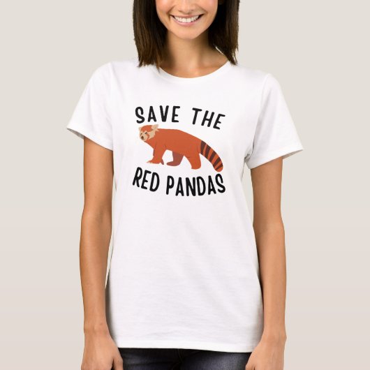 Save the Red Pandas T-shirt (Voorkant)