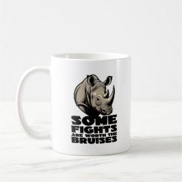 Save The Rhino Weerstandsvecht Ontwerp. Koffiemok
