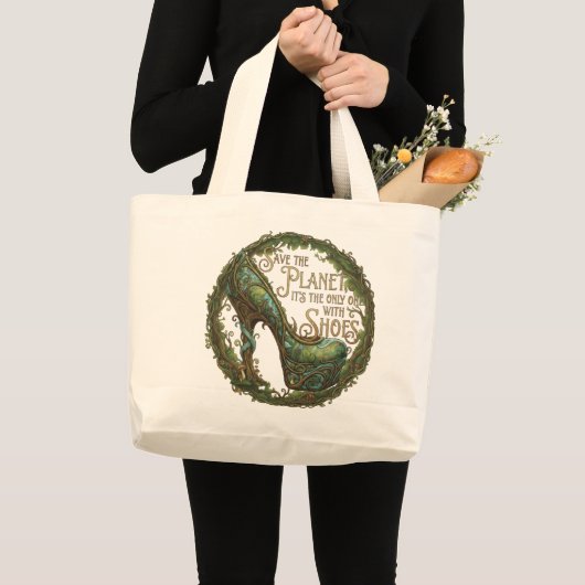 Save the Shoe Planet Multi-Function Tote Grote Tote Bag (Voorkant (product))