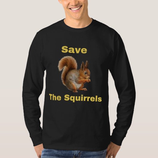 Save The Squirrels Peanut The Squirrel T-Shirt (Voorkant)