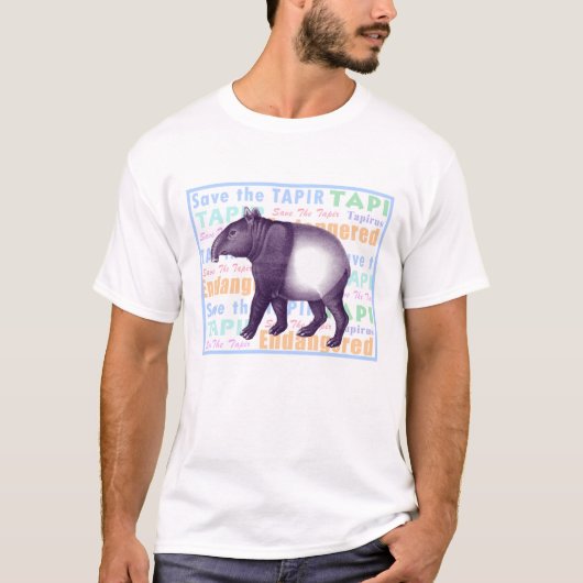 Save The Tapir T-Shirt - Tapir aan de voorkant (Voorkant)