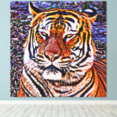 Save The Tigers Canvas Afdruk (Insitu (Houten vloer))